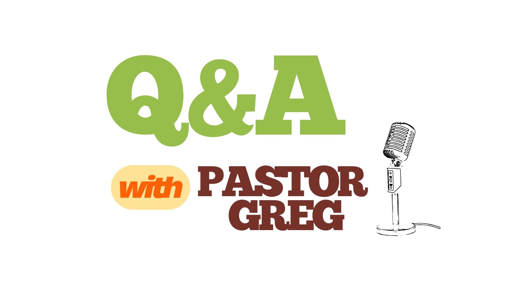 Logo for Q&A with Pastor Greg social media series
